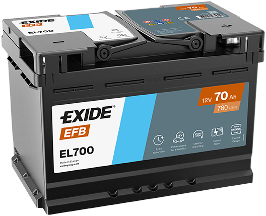 Akkumulátor Exide Start-Stop EFB 70Ah 760A J+