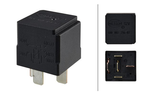 relé, hűtőventillátor utánműködés 4RD 007 794-021