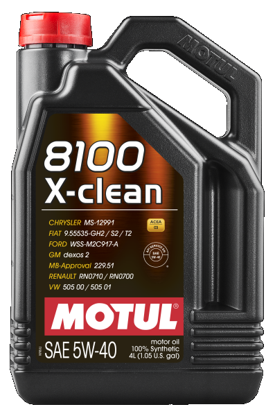 MOTOROLAJ 5W-40 4L MOTUL 8100 X-clean 5W-40 4L