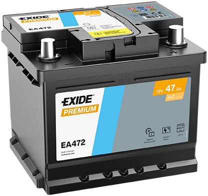 Akkumulátor Exide Premium EA472 47Ah 450A J+