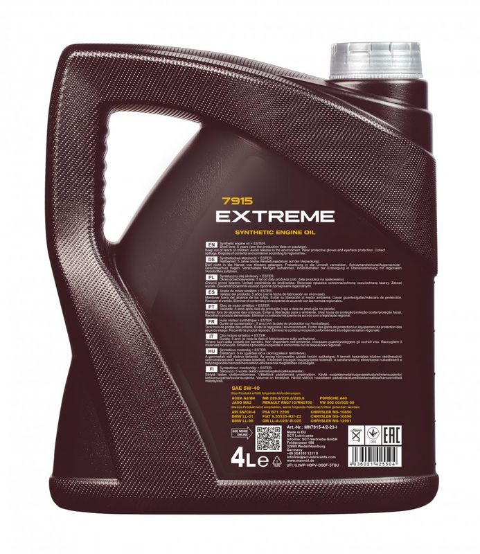 MOTOROLAJ 5W-40 4L MANNOL Extreme 5W-40 7915
