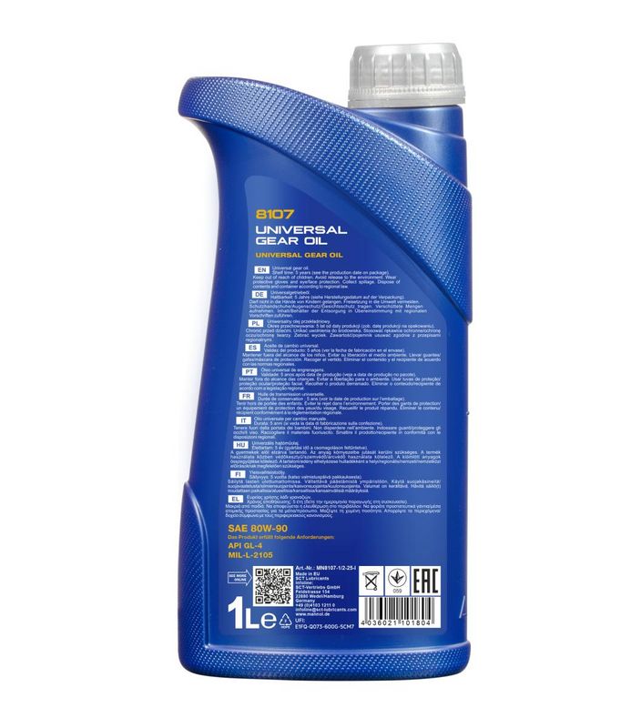 Váltóolaj 1L MANNOL Universal 80W-90 GL-4 8107