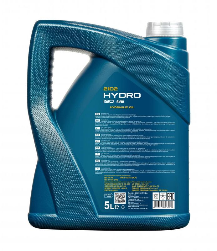 Hidraulika olaj 5L MANNOL Hydro ISO 46 2102