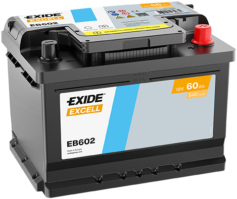 Akkumulátor Exide Excell EB602 60Ah 540A J+