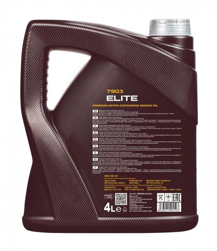 MOTOROLAJ 5W-40 4L MANNOL Elite 5W-40 7903