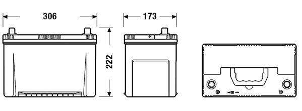 Akkumulátor Exide Premium EA955 95Ah 800A B+