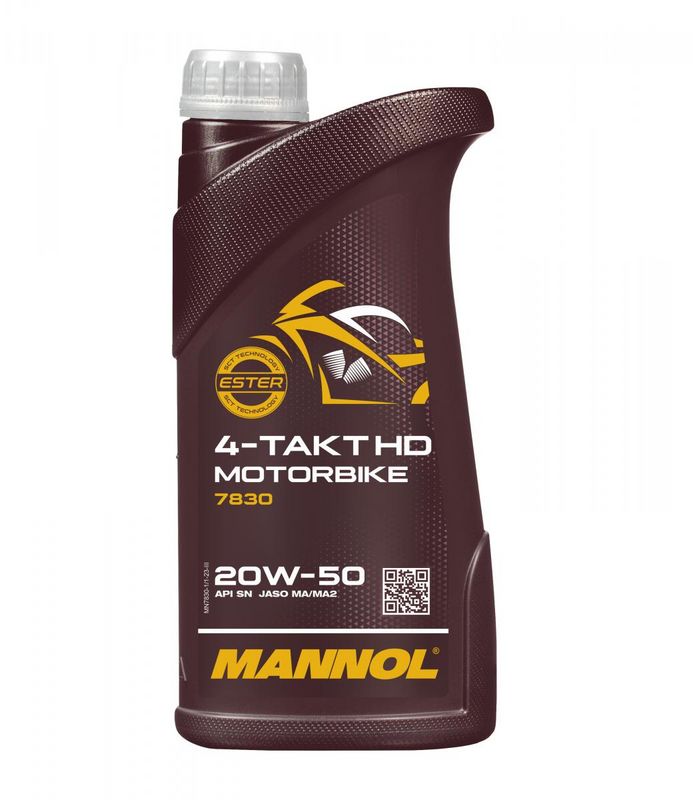 Motorolaj 4T 20W-50 1L MANNOL 4-Takt Motorbike HD 20W-50 7830