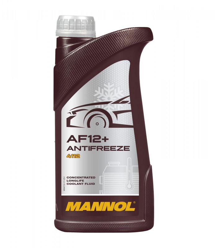 Fagyálló folyadék piros 1L MANNOL Antifreeze AF12+ Longlife 4112