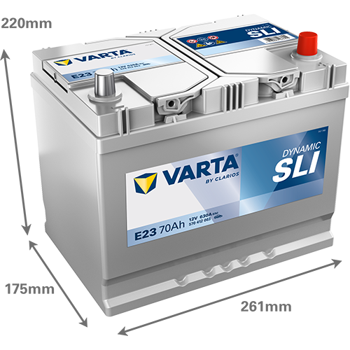 Akkumulátor VARTA DYNAMIC SLI 12V 70Ah 630A Jobb+