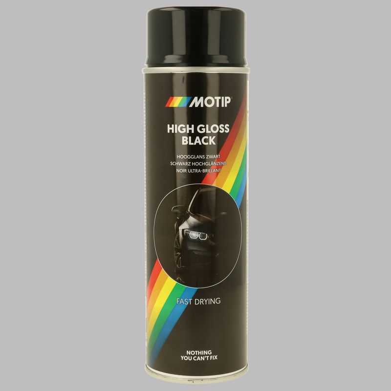 Festék Motip High Gloss Black 500ml