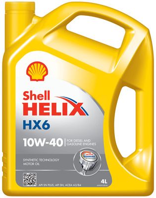 Motorolaj 10W-40 4L SHELL HELIX HX6 10W40 4L