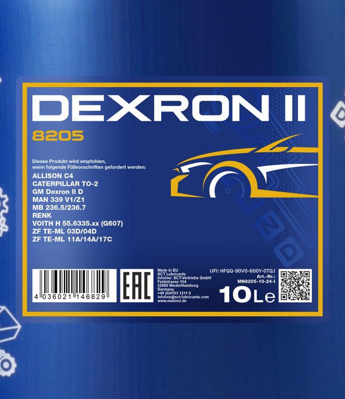 Váltóolaj 10L MANNOL Dexron II 8205