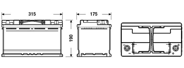 Akkumulátor Exide Start-Stop EFB 80Ah 800A