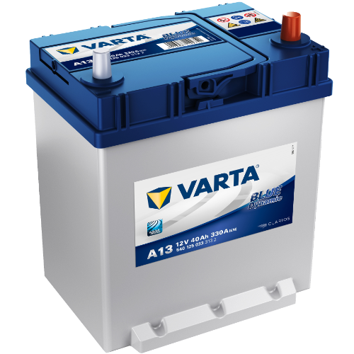 Akkumulátor Varta Blue - 12v 40ah J+ ázsia vékonysarus talpas