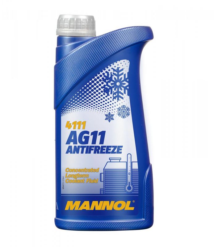 Fagyálló folyadék kék 1L MANNOL Antifreeze AG11 Longterm 4111