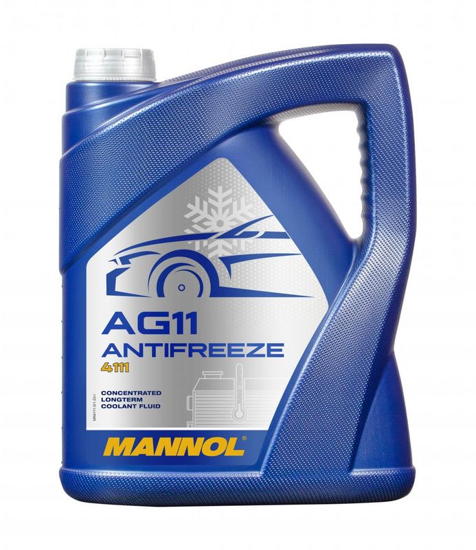 Fagyálló folyadék kék 5L MANNOL Antifreeze AG11 Longterm 4111