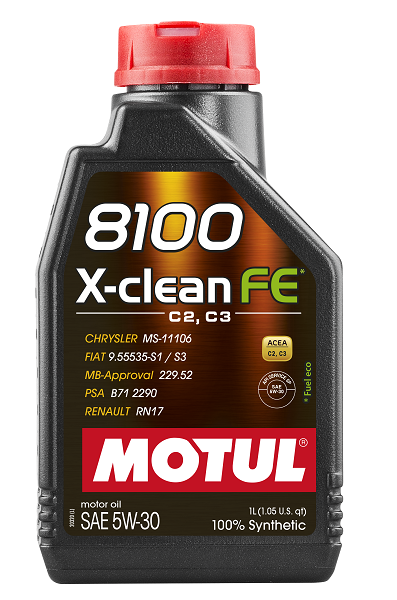 Motorolaj 5W-30 1L Motul 8100 X-Clean FE 5W-30 1L