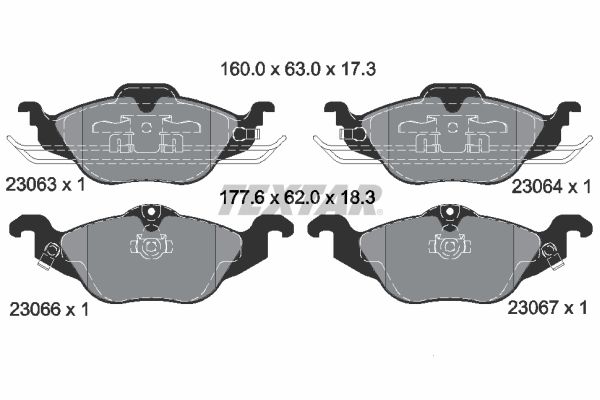 fékbetét készlet, tárcsafék                                  FÉKBETÉT OPEL ASTRA-G 1.4-2.0