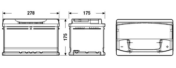 Akkumulátor Exide Premium EA722 72Ah 720A J+