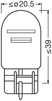 Izzokeszlet (2db) W21/5W 12V 21/5W W3X16q 7515-02B
