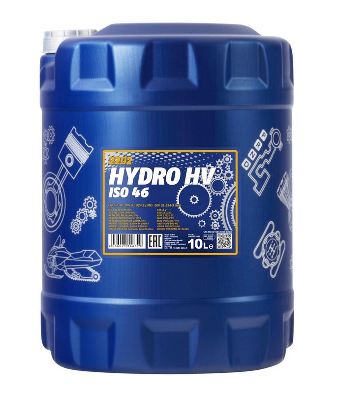 Hidraulika olaj 10L MANNOL Hydro HV ISO 46 2202