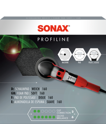 Sonax Schaumpad Weich 160 Szürke Polirozó Szivacs 