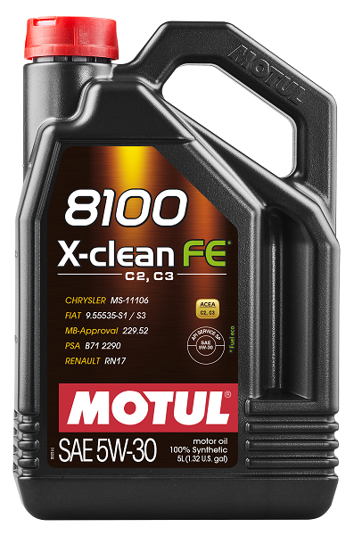 Motorolaj 5W-30 5L Motul 8100 X-Clean FE 5W-30 5L