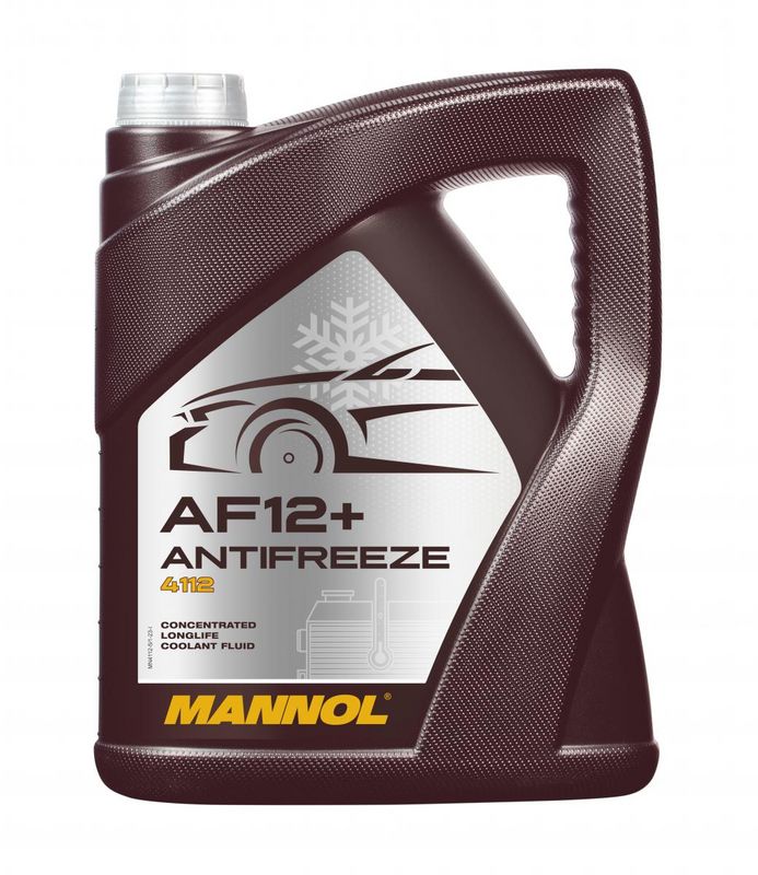 Fagyálló folyadék piros 5L MANNOL Antifreeze AF12+ Longlife 4112