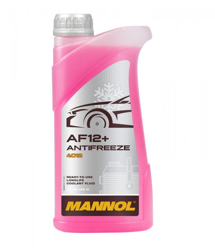 Fagyálló folyadék piros 1L MANNOL Antifreeze AF12+ (-40 °C) Longlife 4012
