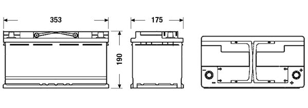 Akkumulátor Exide Start-Stop EFB 100Ah 900A