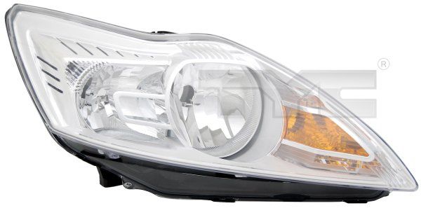 Fényszóró H1/H7 jobb króm házas (motorral) TYC 