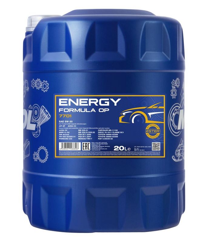 Motorolaj 5W-30 20L MANNOL Energy Formula OP 5W-30 7701