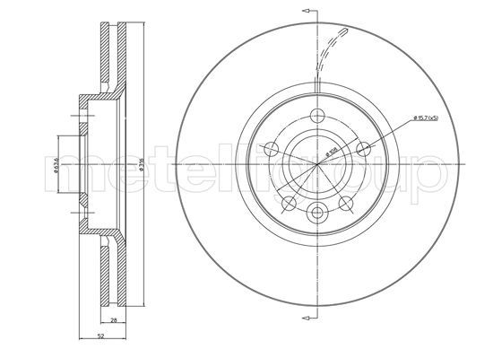 féktárcsa 23-1181C