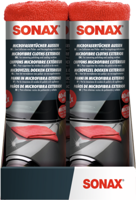 Sonax Microfasertücher Aussen Külső Mikroszálas Kendő 2db 