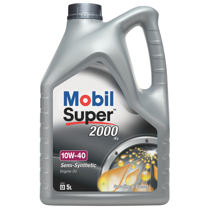 Motorolaj 10W-40 5L MOBIL SUPER 2000 X1