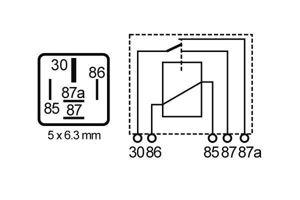 relé, munkaáram MR 66, relé 24V/22A/10A