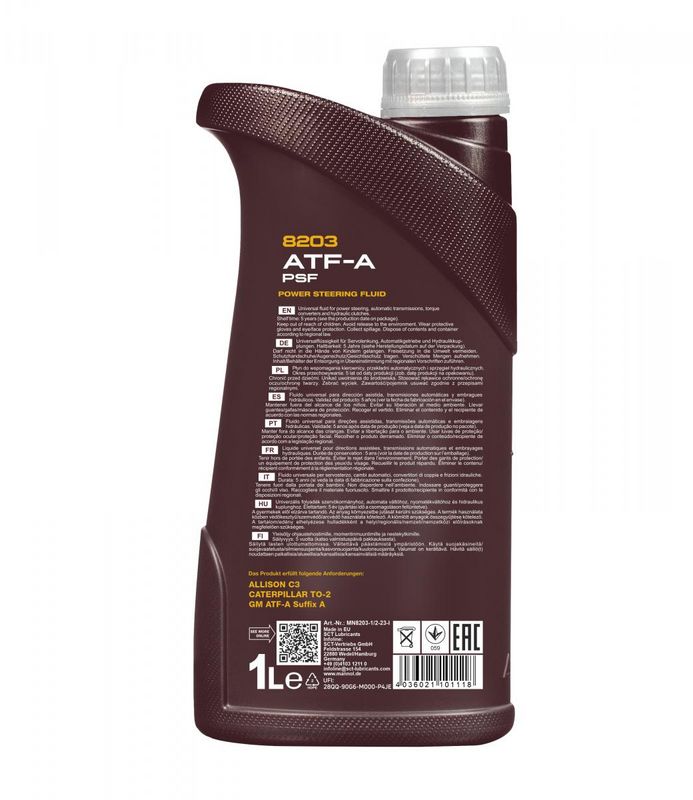 Szervóolaj 1L MANNOL ATF-A PSF 8203