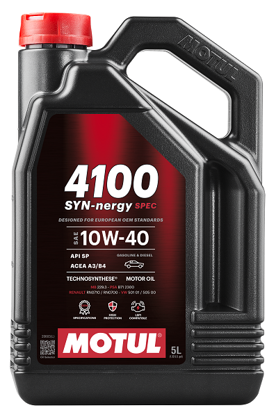 Motorolaj 10W-40 5L MOTUL 4100 SYN-nergy Spec 10W-40 5L