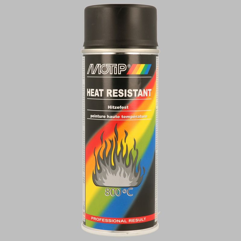 Hőálló festék Motip Heat Resistant fekete 400ml
