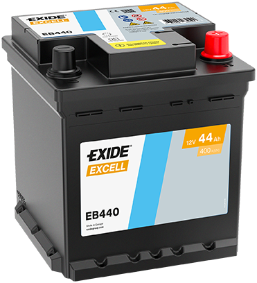 Akkumulátor Exide Excell EB440 44Ah 400A J+