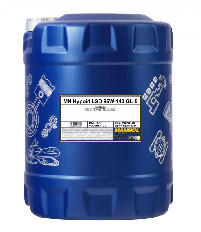 Váltóolaj 10L MANNOL Hypoid LSD 85W-140 GL-5 8105