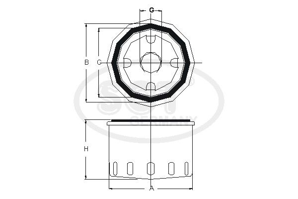 Olajszűrő Astra F,G,H/Corsa A,B,C