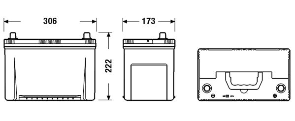 Akkumulátor Exide Premium EA954 95Ah 800A J+