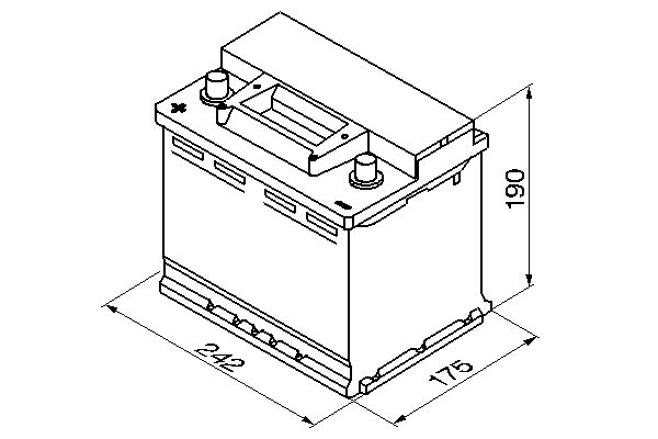 Akkumulátor 12V 56Ah B+