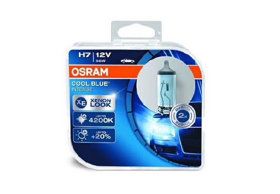 izzó, távfényszóró COOL BLUE INTENSE 12V 55W H7 Duo-Box