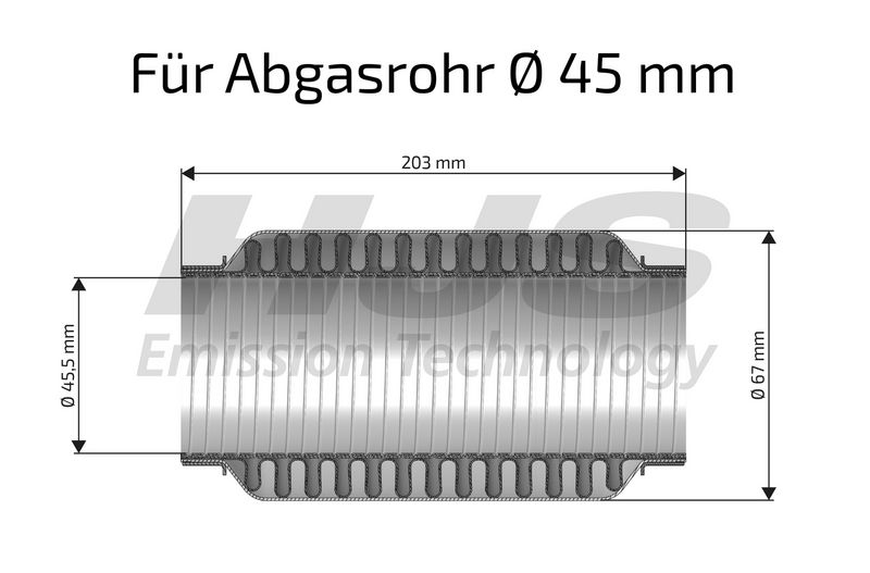 Flexibilis kipufogócső 