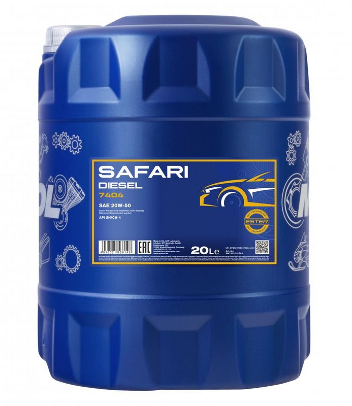 Motorolaj 20W-50 20L MANNOL Safari 20W-50 7404